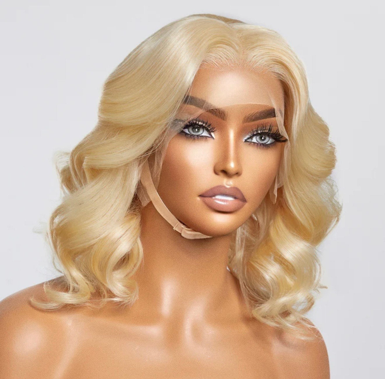 Lace Wigs / #613 13x4 Pre-Plucked Lace Front Body Wave Bob Wig 150% Density