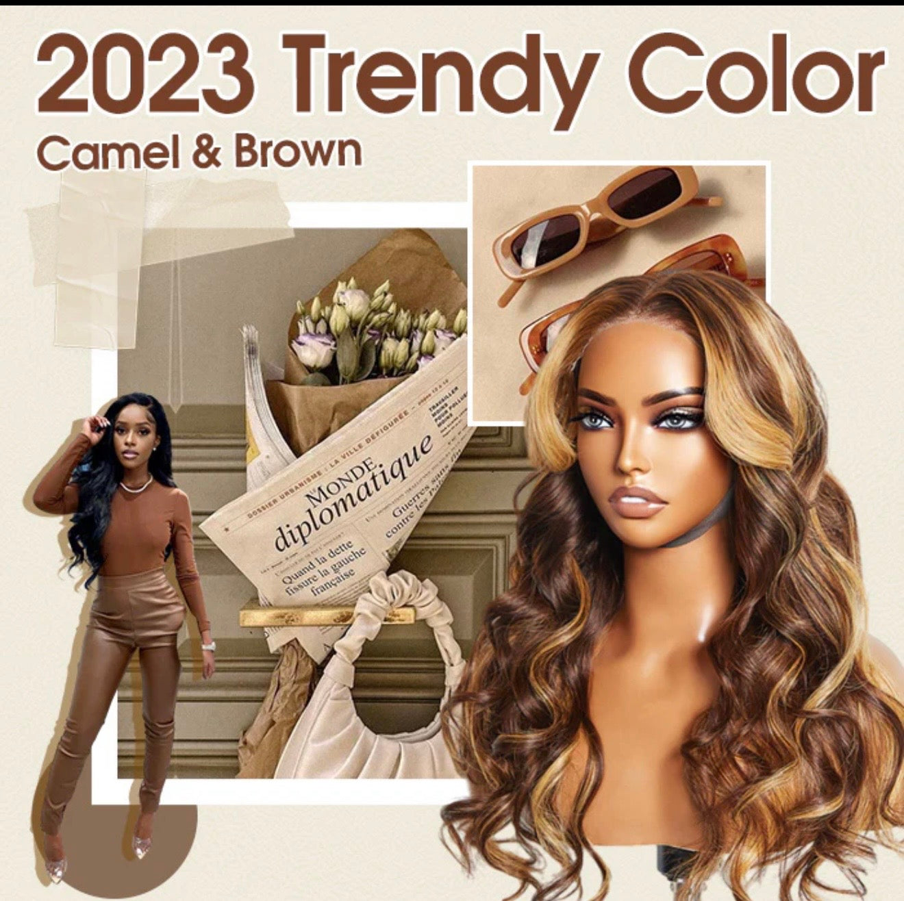 24 Inches 5"X5" Body Wavy Wear & Go Glueless #4/27 Lace Closure Wig-100% Human Hair