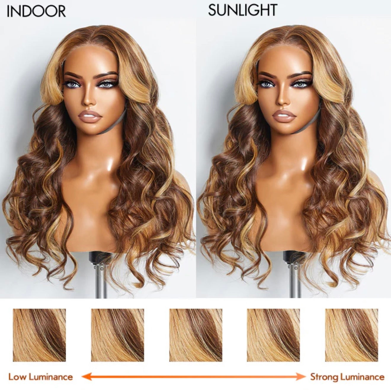 24 Inches 5"X5" Body Wavy Wear & Go Glueless #4/27 Lace Closure Wig-100% Human Hair