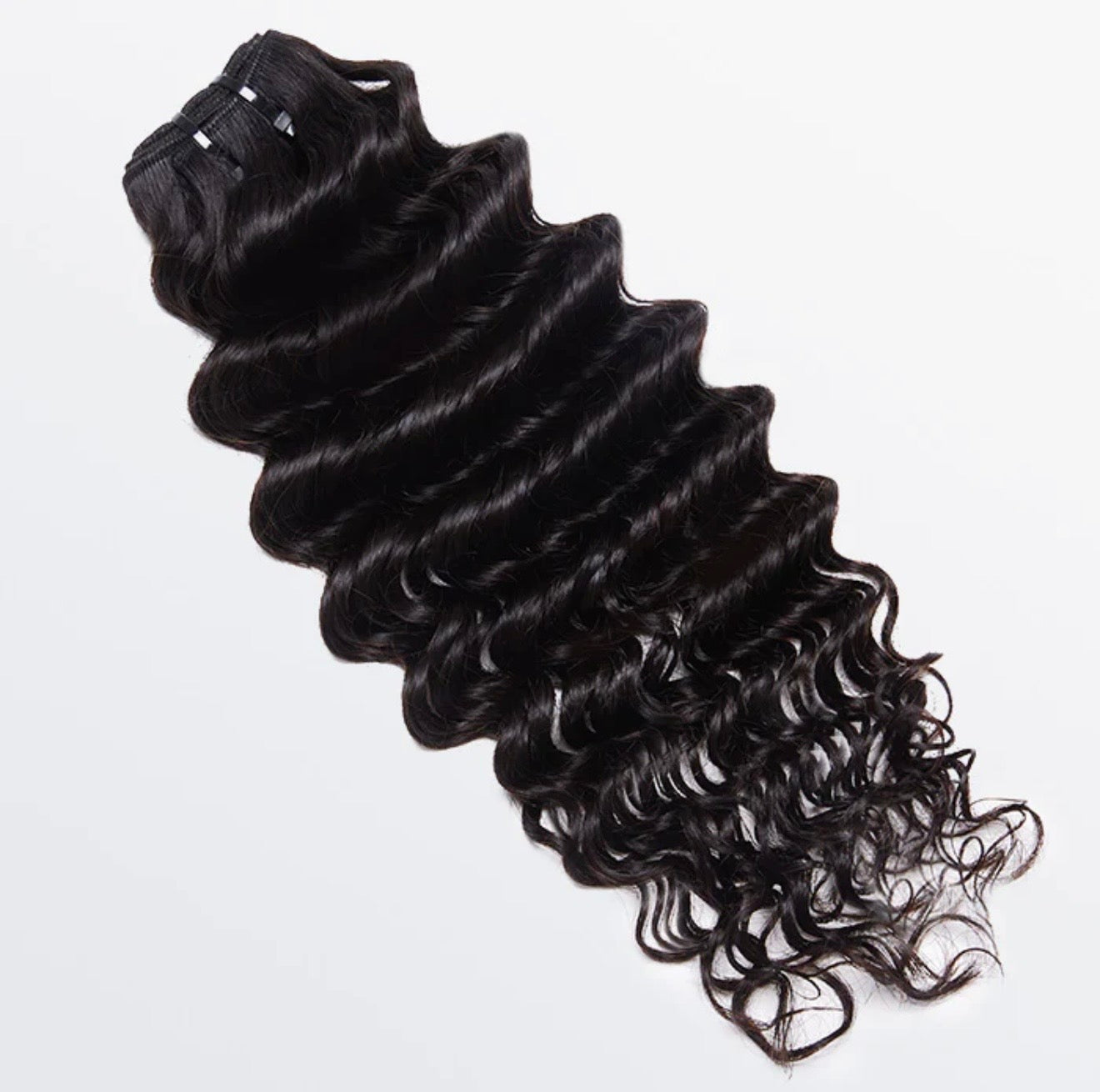 Raw Vietnam Hair Bundles Deep Wavy #1B Natural Black