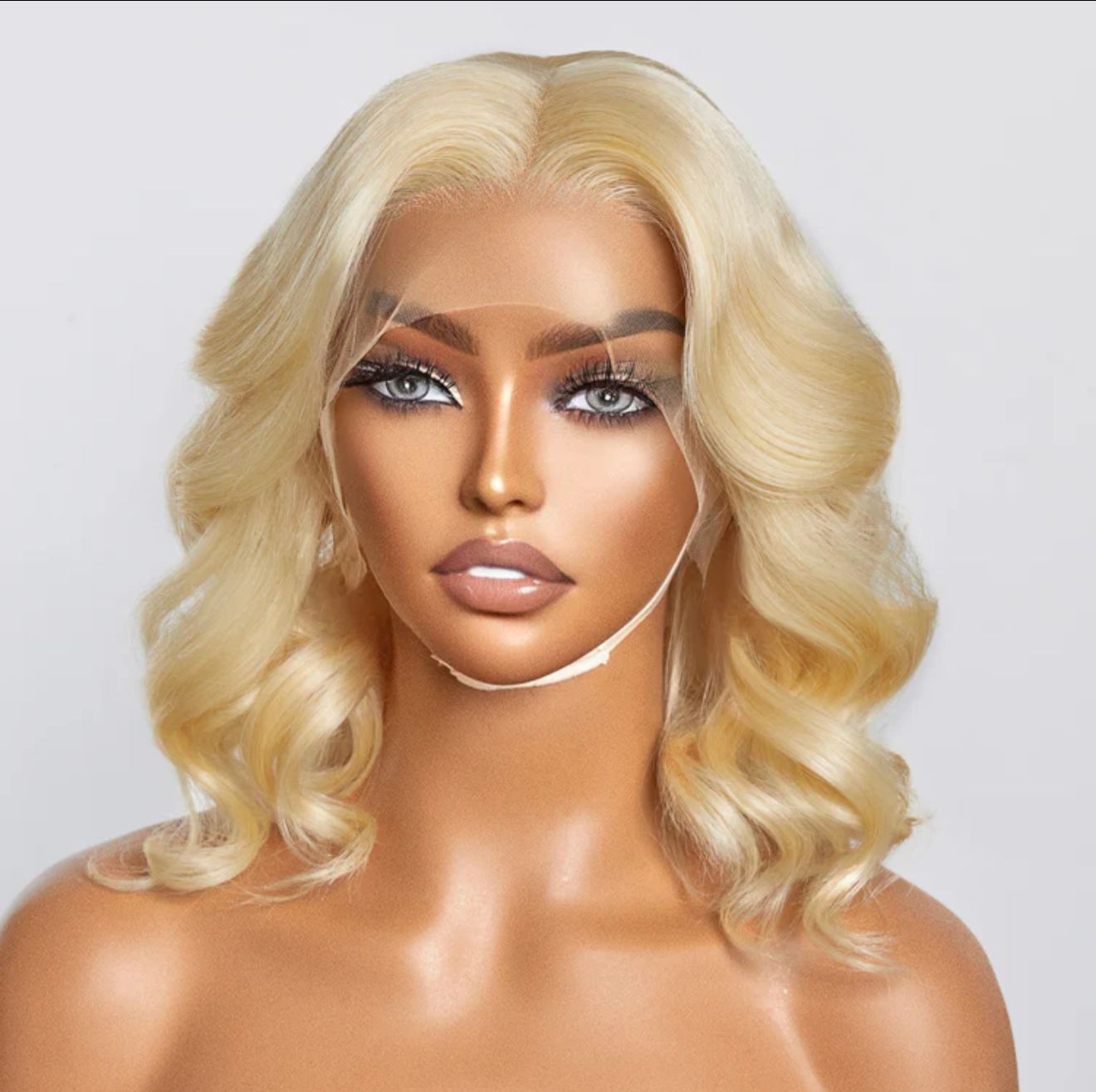 Lace Wigs / #613 13x4 Pre-Plucked Lace Front Body Wave Bob Wig 150% Density
