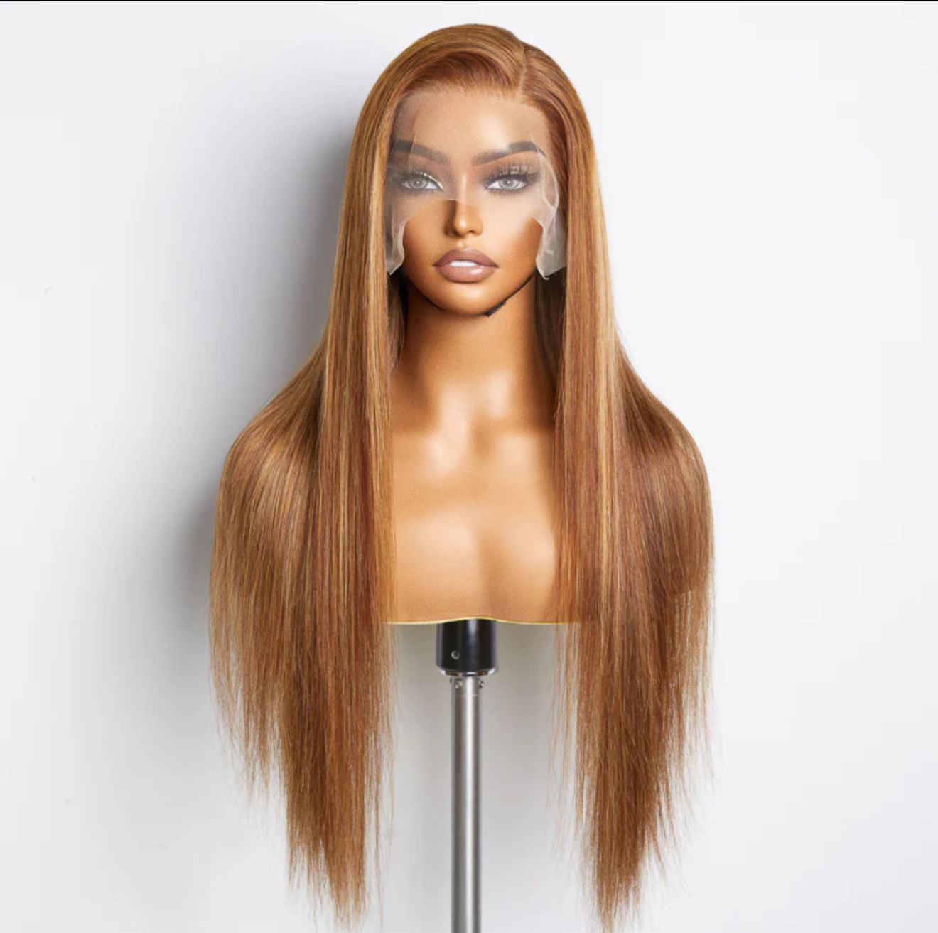 Colored Wigs / 18-24 Inch Pre-Plucked 13"X4" Lace Front Straight Wig Free Part 150% Density-100% Human Hair