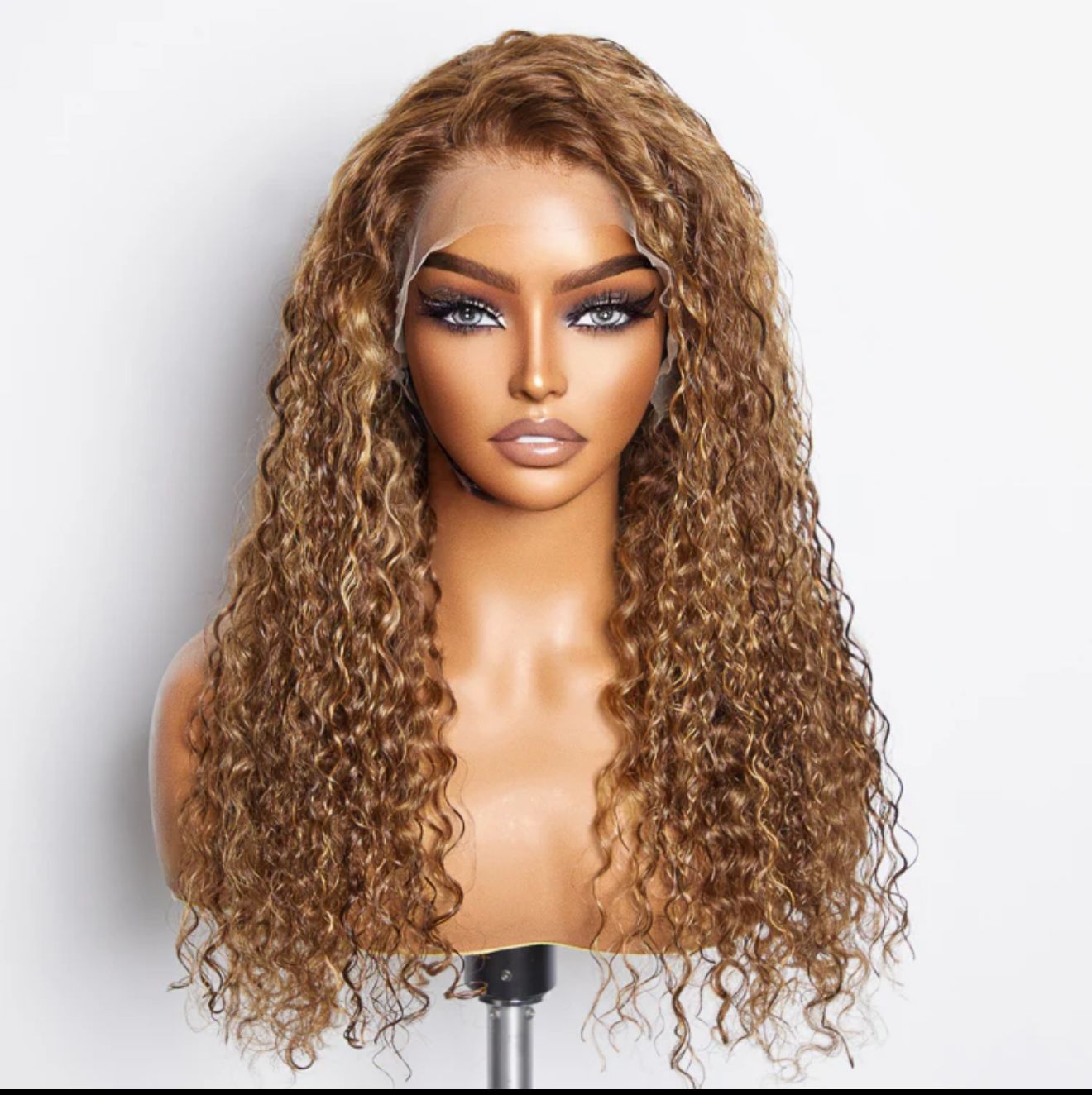 Colored Wigs| 22-24 Inch Pre-Plucked 13"X4" Lace Front Water Wavy Wig Free Part 150% Density-100% Human Hair