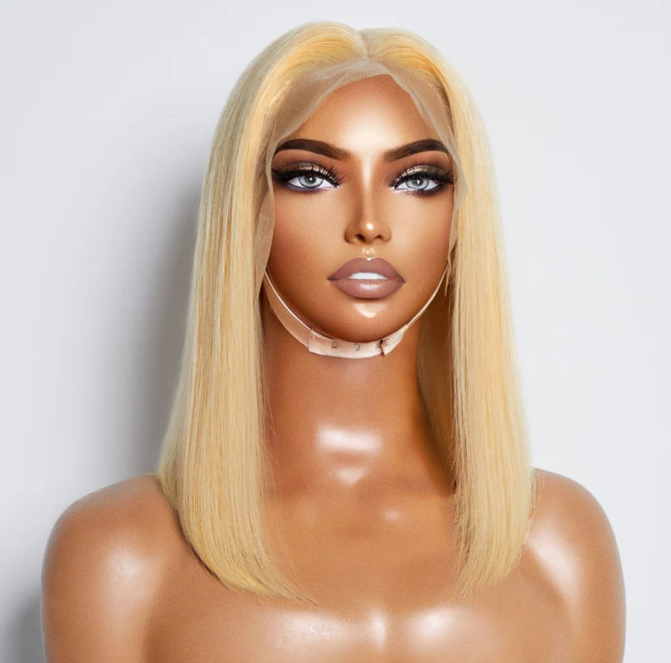 10-14 Inch Pre-Plucked 13"x4" #613 Straight Bob Lace Frontal Wig 150% Density