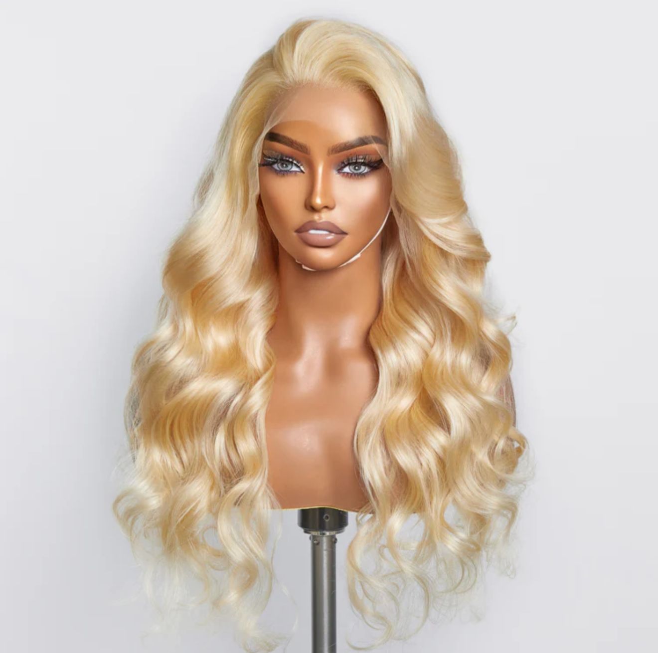 Lace Wigs / 18-28 Inch Pre-Plucked 13"X4" #613 Body Wavy Lace Frontal Wigs 150% Density-100% Human Hair